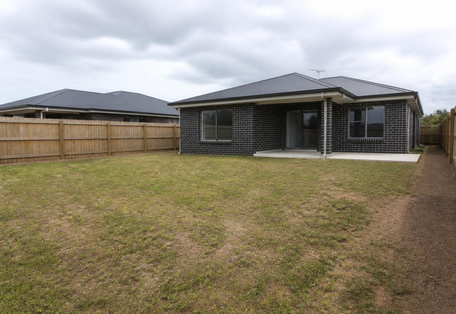 Ordinary Australian backyard before landscaping